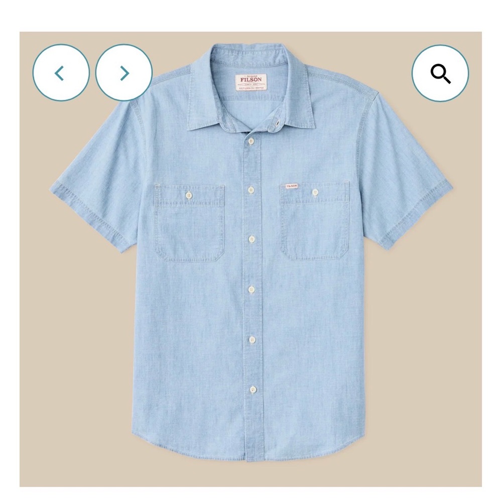 Filson Short Sleeve Chambray Shirt